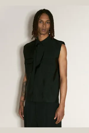 Saint Laurent Saharienne Sleeveless Chemise- Homme Chemises Eu - 41