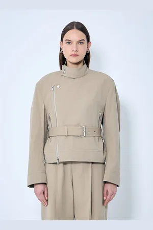 Bottega Veneta Compact Cotton Blouson - Femme Blazers Beige It - 38