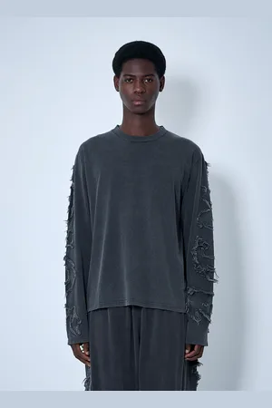 Acne Studios Distressed Logo Motif T-shirt - Homme T-shirts M