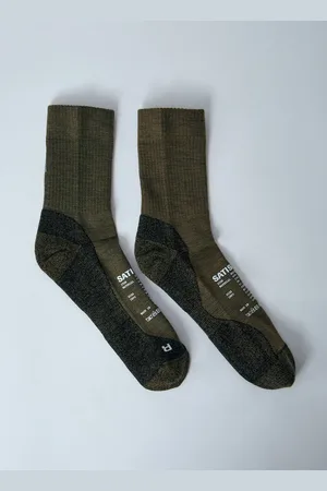 SATISFY Merino Nylon Tube Socks - Homme Chaussettes Green 39-42