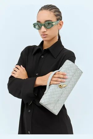 Bottega Veneta Long Andiamo Clutch - Femme Pochettes Grey One Size