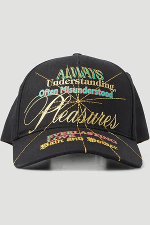 Pleasures Logo Motif Baseball Cap - Homme Chapeaux One Size