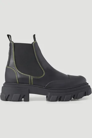 Ganni Stitch Cleated Low Chelsea Bottes- Femme Bottines Et Bottes Eu - 41