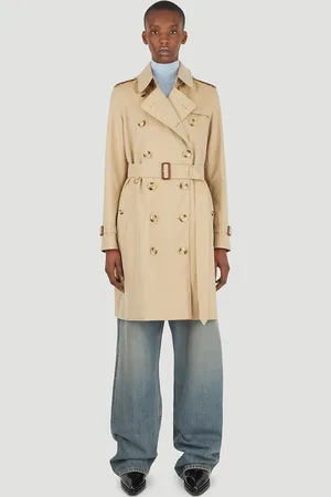 Burberry Trench Coat - Femme Manteaux Beige Uk - 06