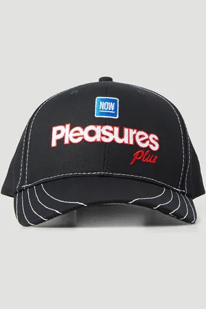 Pleasures Logo Motif Baseball Cap - Homme Chapeaux One Size