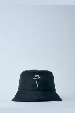 Rick Owens Logo Motif Bucket Hat - Homme Chapeaux M - L