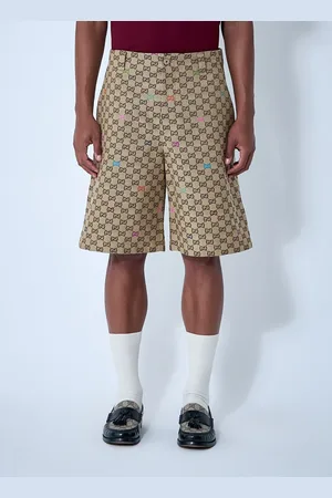 GUCCI｜SHORTS (814743 ZAQKJ 2031) GG satin shorts in copper | GUCCI® US