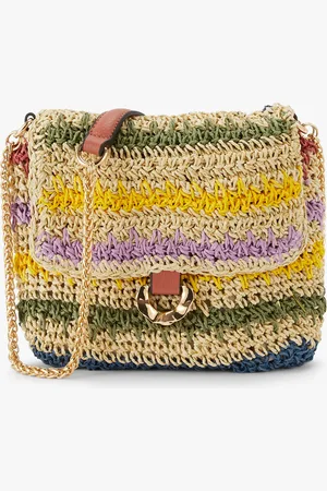 Lollipops Petit sac paille porté épaule Nicolosi Paille
