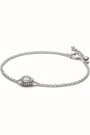 PANDORA Bracelet Chaîne Halo Poire Scintillant en 925/1000 - Timeless