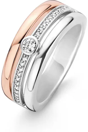 Ti Sento Bague Embrace 12094ZR - Sertie Cristaux Clos Femme
