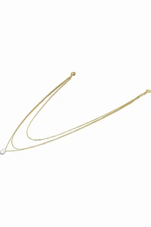 Clyda Collier Etincelle Acier 3 Rangs 40/45/47 + 3 cm Et Pavage