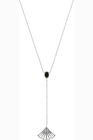 Kosma Paris Collier et pendentif Kosma Arielle BNS08197- - Métal é & Onyx Noir Femme