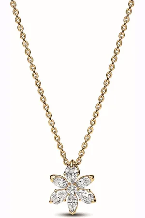 PANDORA Collier avec Pendentif Herbier Scintillant - Timeless