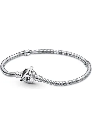 PANDORA Bracelet Femme argent Marvel x maille serpent & fermoir logo The Avengers