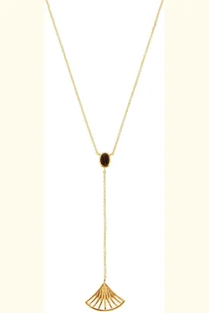 Kosma Paris Collier et pendentif Kosma Arielle BNS08197-OR - Métal Jaune & Onyx Noir Femme