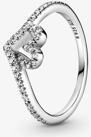 PANDORA Bague Chevron C?ur V?u Scintillant Timeless