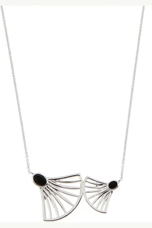 Kosma Paris Collier et pendentif Kosma Arielle BNS08176- - Métal é & Onyx Noir Femme