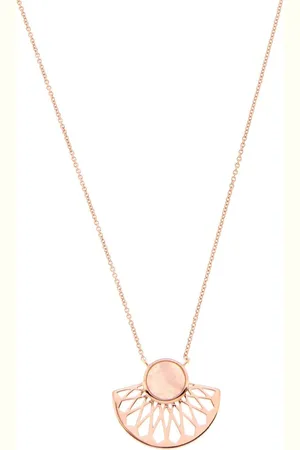 Kosma Paris Collier et pendentif Kosma Mia BNS08175-SRQ - Métal & Quartz Rose Femme