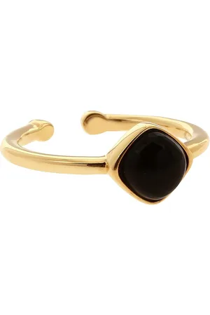 Kosma Paris Bague Kosma Ella BRSL0438-OR - Métal Jaune & Onyx Noir Femme