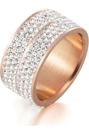 Myc-Paris Bague Elodie Or Rosé et cristal