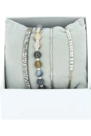 Les Interchangeables Bracelet Femme A85388 - Strass Box Jonc Fil