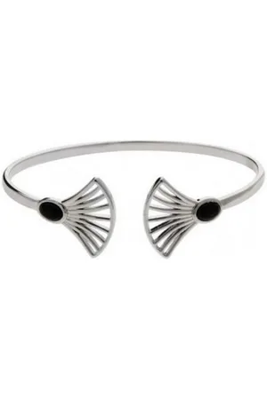 Kosma Paris Bracelet Kosma Arielle JWBB00006-ARGENT - Métal Argenté & Onyx Noir Femme
