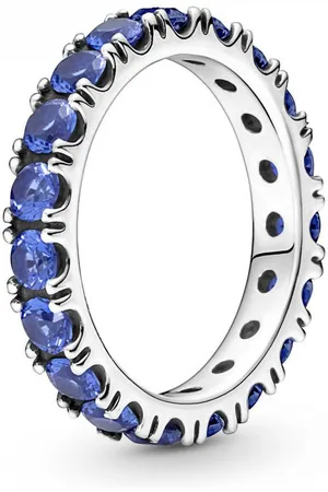 PANDORA Bague argent Éternité cristaux Timeless