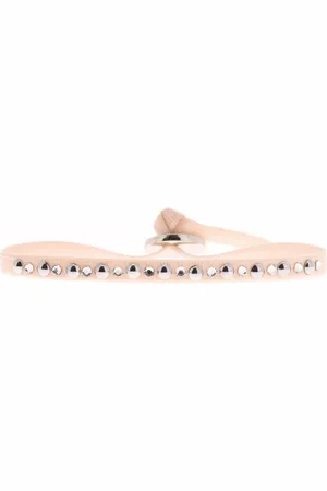 Les Interchangeables Bracelet Tissu Rose Cristaux Swarovski A36910