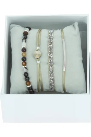 Les Interchangeables Bracelet Femme - A56385 Strass Box Fabric 4