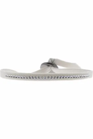 Les Interchangeables Bracelet Tissu Gris Cristaux Swarovski A39498
