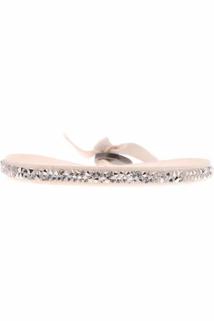 Les Interchangeables Bracelet Tissu Rose Cristaux Swarovski A32156
