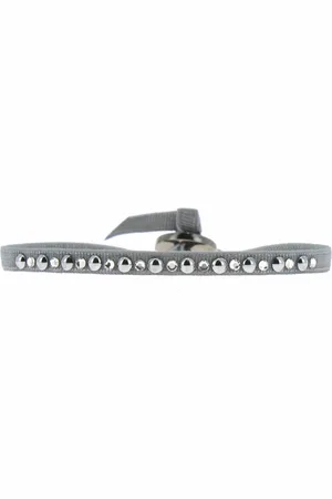 Les Interchangeables Bracelet Tissu Acier Gris A29570