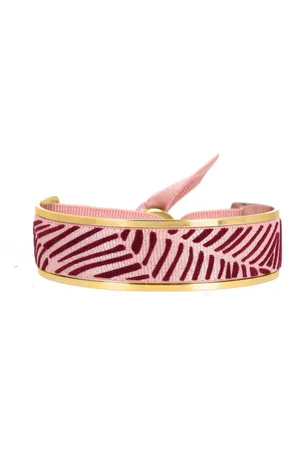 Les Interchangeables Jonc femme - A92557 Ruban 12mm MV Feuille