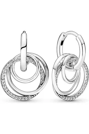 PANDORA Créoles Cercles Ma Famille pour Toujours é - Moments