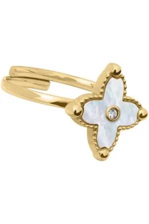 Pierre Lannier Bague Ajustable Femme Pierre Lannier RUBYA Acier Nacre Blanche