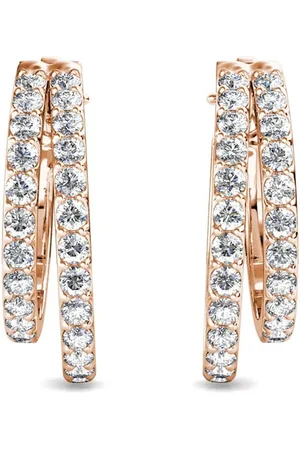 Myc-Paris Boucles d?oreilles Femme - DE0429-RG Laiton Doré rose