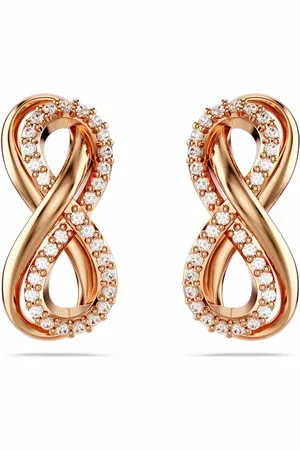 Swarovski Boucles oreilles Hyperbola Fig Pave - 5684085 blanc,doré