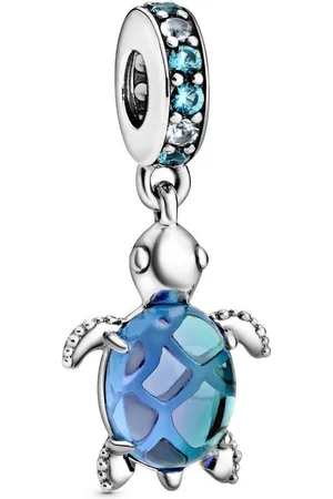 PANDORA Charm Pendant argent Tortue de Mer en Verre de Murano Passions