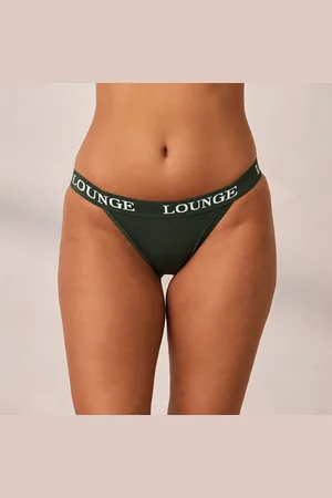 Lounge Underwear Bamboo Triangle Culotte - Vert Sapin