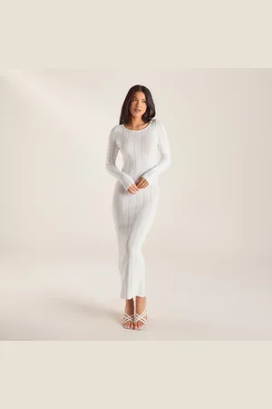 Lounge Underwear Robe Longue en Tricot - Écru
