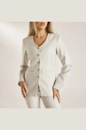 Lounge Underwear Blazer Ajusté Pied-de-Poule