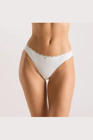 Lounge Underwear Culotte en Pointelle - Crème