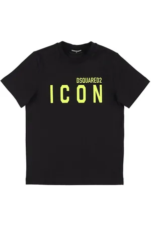 Dsquared2 T-shirt En Jersey De Coton Imprimé Logo Icon