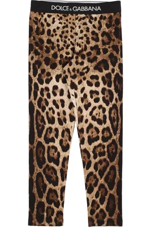 Dolce & Gabbana Legging En Coton Imprimé À Logo