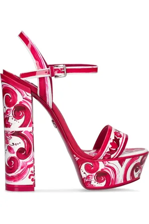 Dolce & Gabbana Sandales En Cuir Keira Maiolica 105 Mm