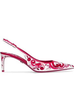 Dolce & Gabbana Escarpins À Bride En Cuir Lollo Maiolica 60 Mm