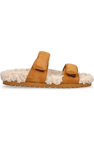 Gia Borghini Claquettes En Shearling Et Daim Alvine Ugh
