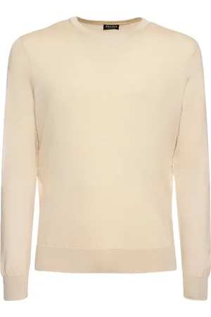 Ermenegildo Zegna Pull-over En Cachemire Et Soie À Col Ras-du-cou