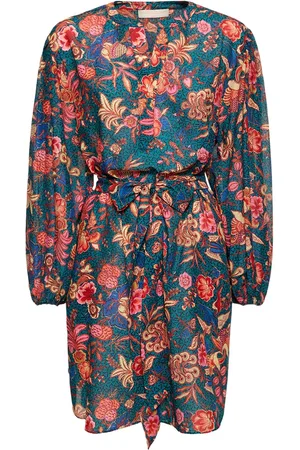 ULLA JOHNSON Robe Courte En Coton Mélangé Imprimé Otto