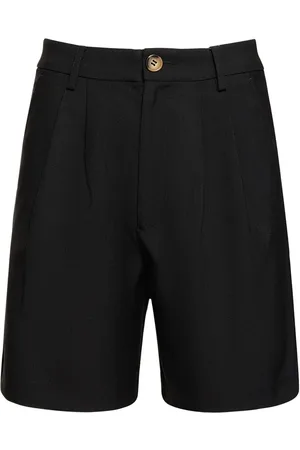 ANINE BING Short En Laine Mélangée Plissée Carrie